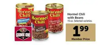 Vons Hormel Chili With Beans offer