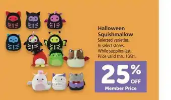 Vons Halloween Squishmallow offer