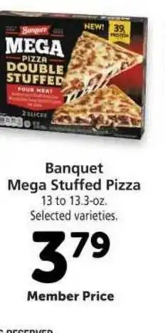 Vons Banquet Mega Stuffed Pizza offer