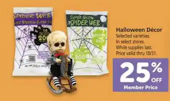 Vons Halloween Décor offer