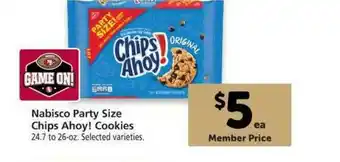 Vons Nabisco Party Size Chips Ahoy! Cookies offer