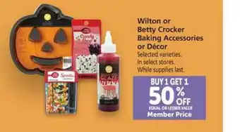Vons Wilton Or Betty Crocker Baking Accessories Or Décor offer