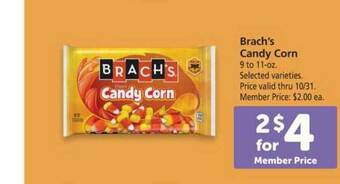 Vons Brach's Candy Corn offer