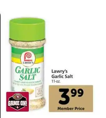 Vons Lawry's Garlic Salt offer