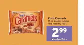 Vons Kraft Caramels offer