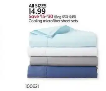 Bealls Cooling Microfiber Sheet Sets offer