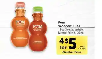 Vons Pom Wonderful Tea offer