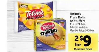 Vons Totino's Pizza Rolls Or Stuffers offer
