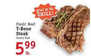 Foodarama Fresh! Beef T-Bone Steak offer