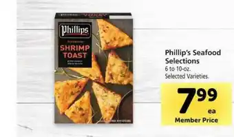 Vons Phillip's Seafood Selections offer