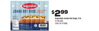 Grocery Outlet Sugardale Jumbo Hot Dogs offer