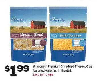 Grocery Outlet Wisconsin Premium Shredded Cheese offer