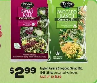 Grocery Outlet Taylor Farms Choppes Salad Kit offer