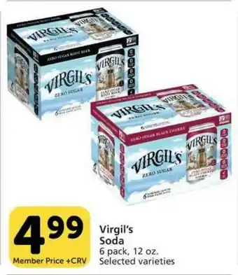Pavilions Virgil's Soda offer