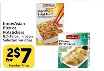 Pavilions InnovAsian Rice Or Potstickers offer