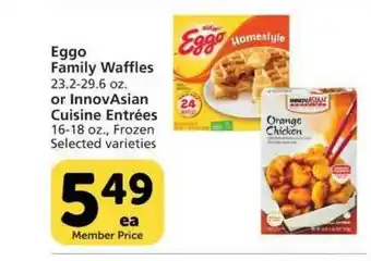 Pavilions Eggo Family Waffles Or InnovAsian Cuisine Entrées offer