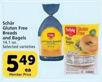Pavilions Schär Gluten Free Breads And Bagels offer