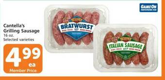 Pavilions Cantella's Grilling Sausage offer