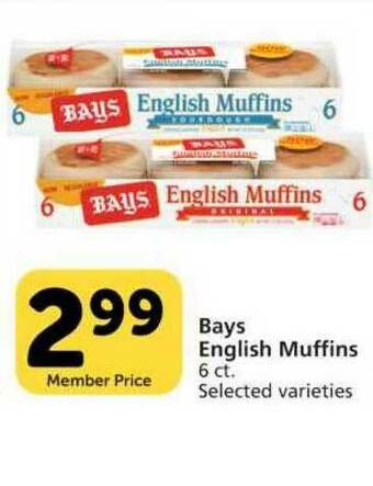Pavilions Bays English Muffins offer