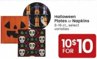 Albertsons Halloween Plates Or Napkins offer