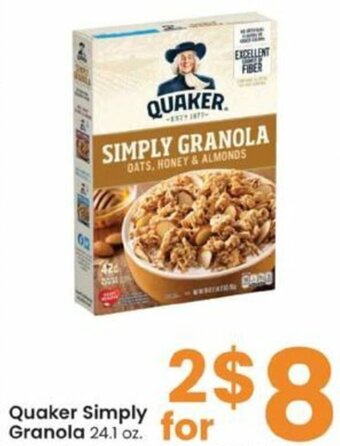 Albertsons Quaker Simply Granola offer