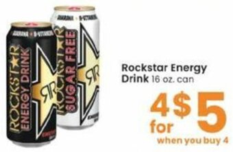 Albertsons Rockstar Energy Drink 16 oz offer