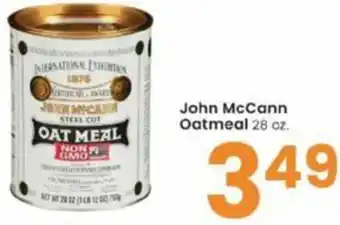 Albertsons John McCann Oatmeal 28 oz offer