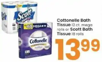 Albertsons Cottonelle Bath Tissue Or Scott Bath Tissue offer