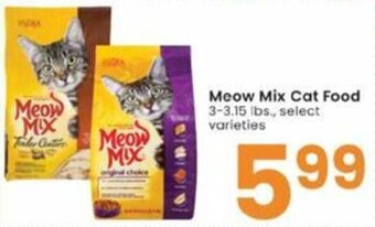 Albertsons Meow Mix Cat Food offer