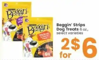 Albertsons Beggin' Strips Dog Treats 6 oz offer