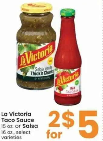 Albertsons La Victoria Taco Sauce Or Salsa offer