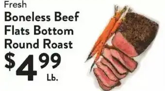 Compare Foods Boneless Beef Flats Bottom Round Roast offer