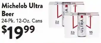 Compare Foods Michelob Ultra Beer offer