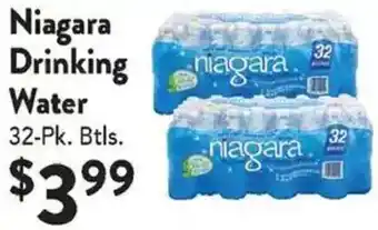 Compare Foods Niagara Drinking Water offer