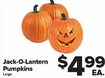 Harter House Jack-O-Lantern Pumpkins offer
