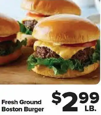 Fresh Ground Boston Burger