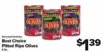Best Choice Pitted Ripe Olives