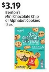 Aldi Benton's Mini Chocolate Chip or Alphabet Cookies offer