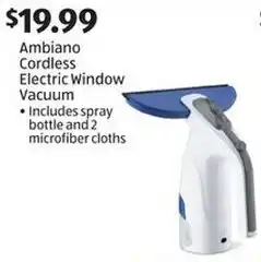 Aldi Ambiano Cordless Electric Window Vacuum offer