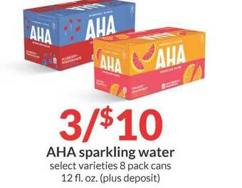Hy-Vee Aha Sparkling Water offer