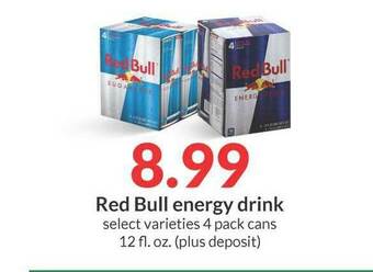 Hy-Vee Red Bull Energy Drink offer