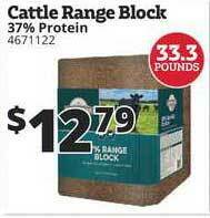 Rural King Cattle Range Block offer