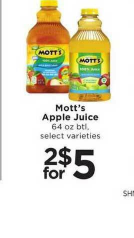 SHOPPERS Mott's Apple Juice offer
