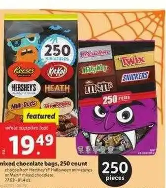 Lidl Mixed Chocolate Bags, 250 Count offer