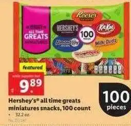 Lidl Hershey's® All Time Greats Miniatures Snacks, 100 Count offer