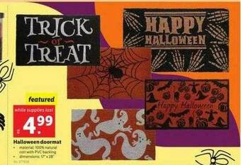 Lidl Halloween Doormat offer