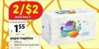 Lidl Paper Napkins offer