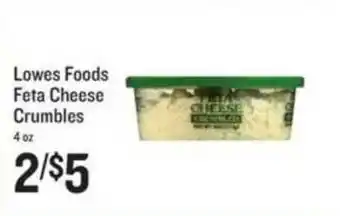 Lowes Foods Lowes Foods Feta Cheese Crumbles offer