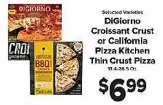 Harter House DiGiorno Croissant Crust Or California Pizza Kitchen Thin Crust Pizza offer