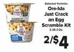 Ore-Ida Just Crack An Egg Scramble Kit